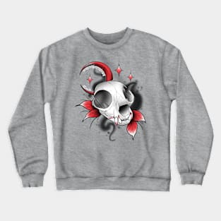 Cat Skull Crewneck Sweatshirt